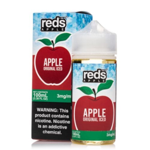 7 Daze Reds Apple Original Iced 100ml Vape Juice