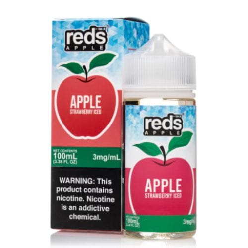 7 Daze Reds Apple Strawberry Iced 100ml Vape Juice