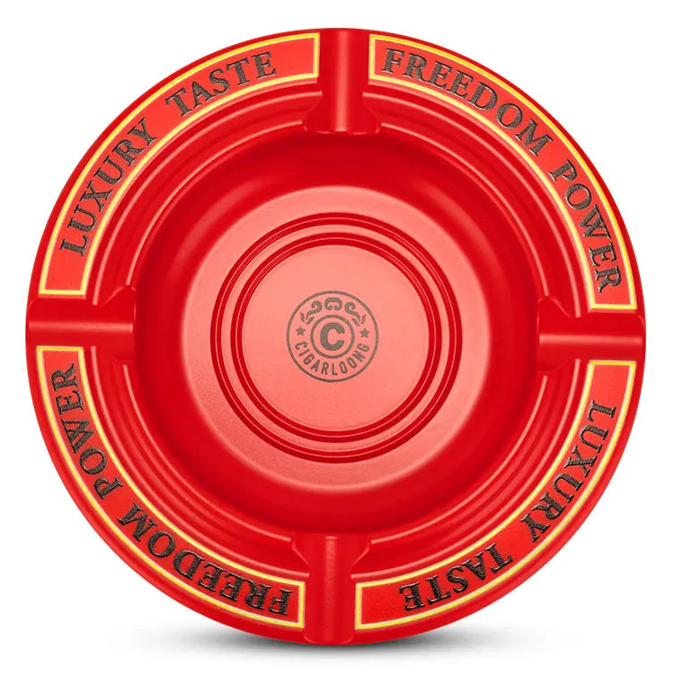 Red Round Ashtray