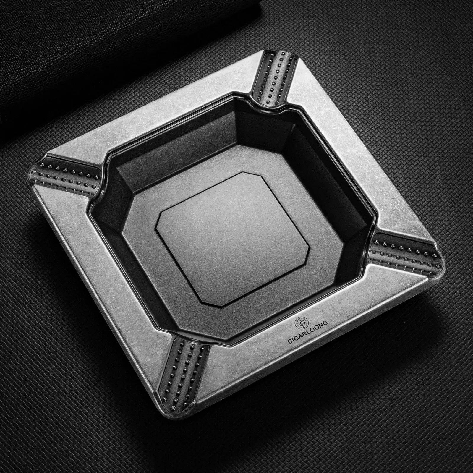 Silver Square Ashtray