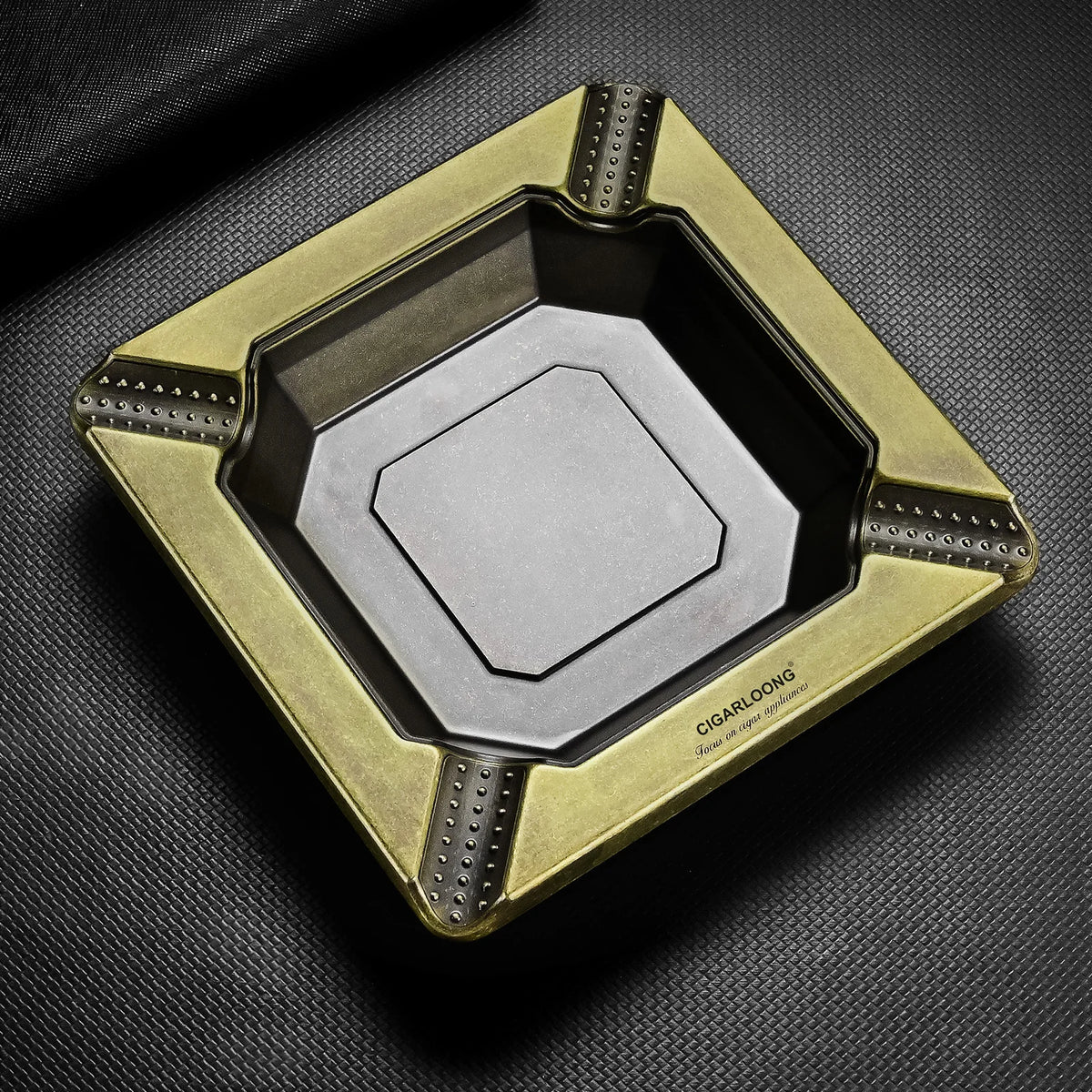 Silver Square Ashtray