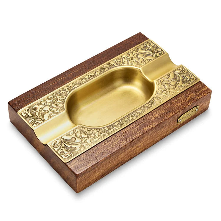 Gold Wood Ashtray