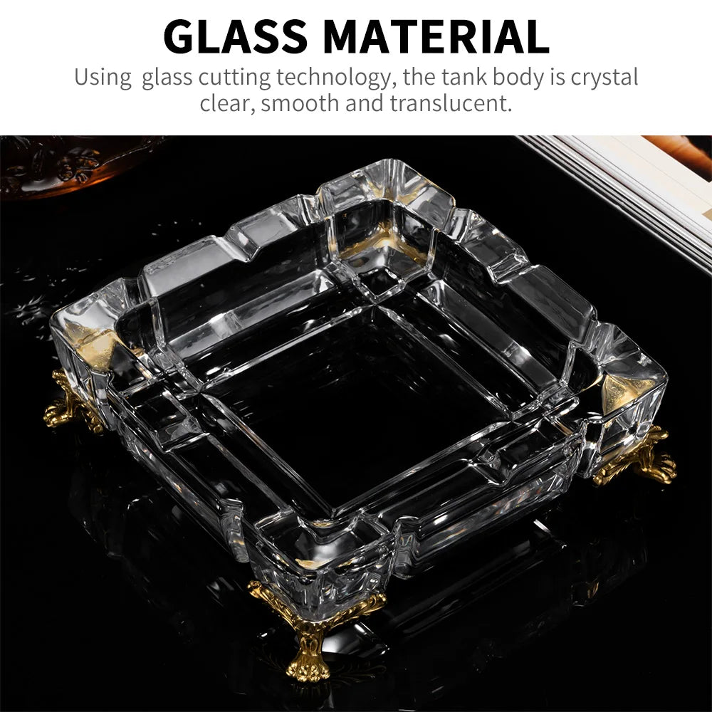 Large Crystal Ashtray