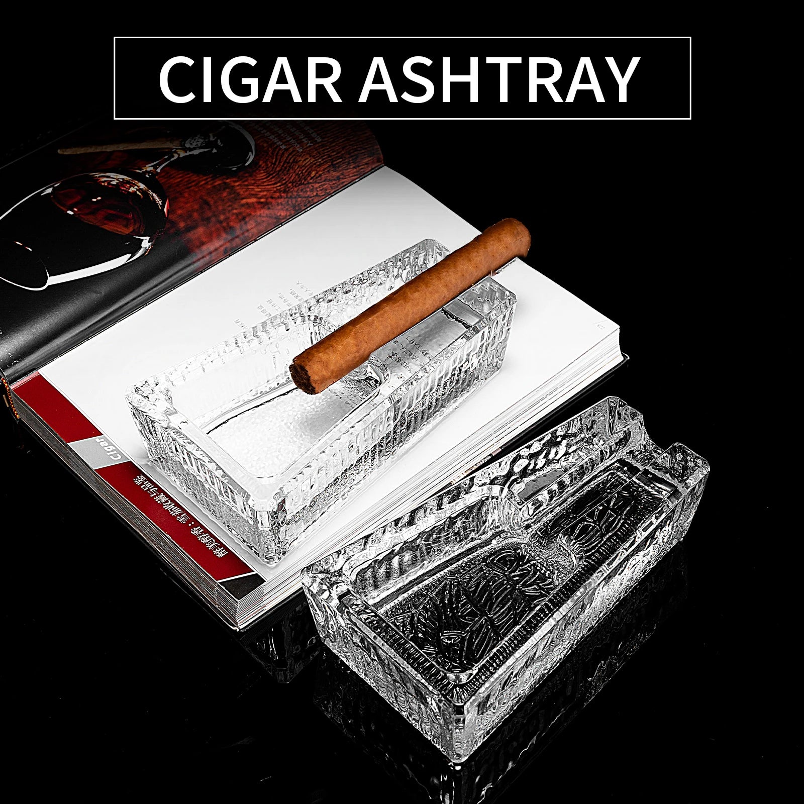 Clear Glass Ashtray B