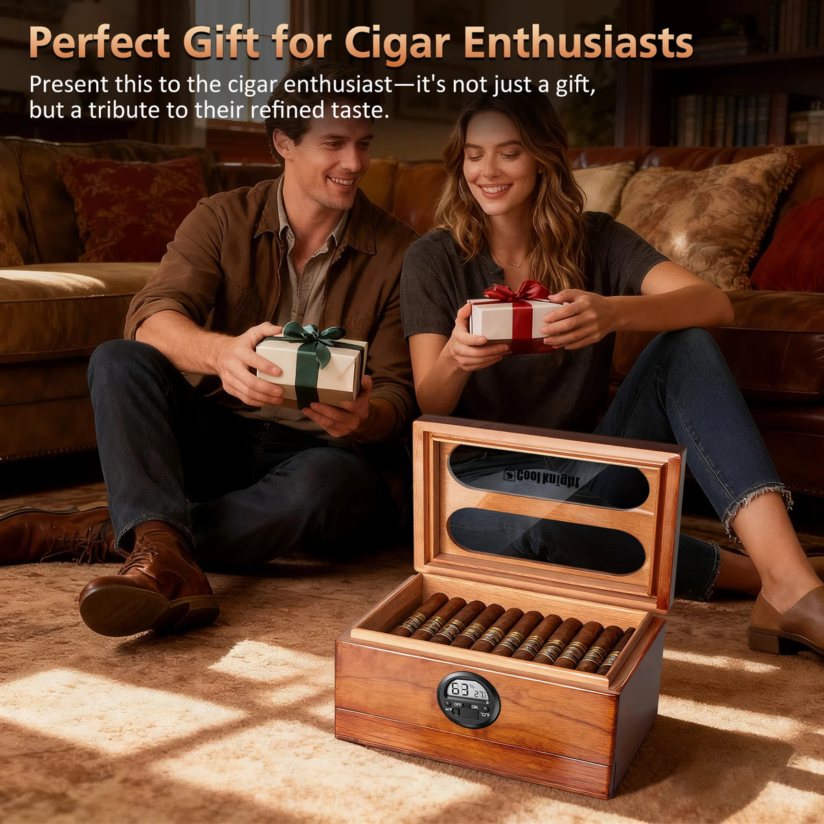 Brown 20-35 Humidor