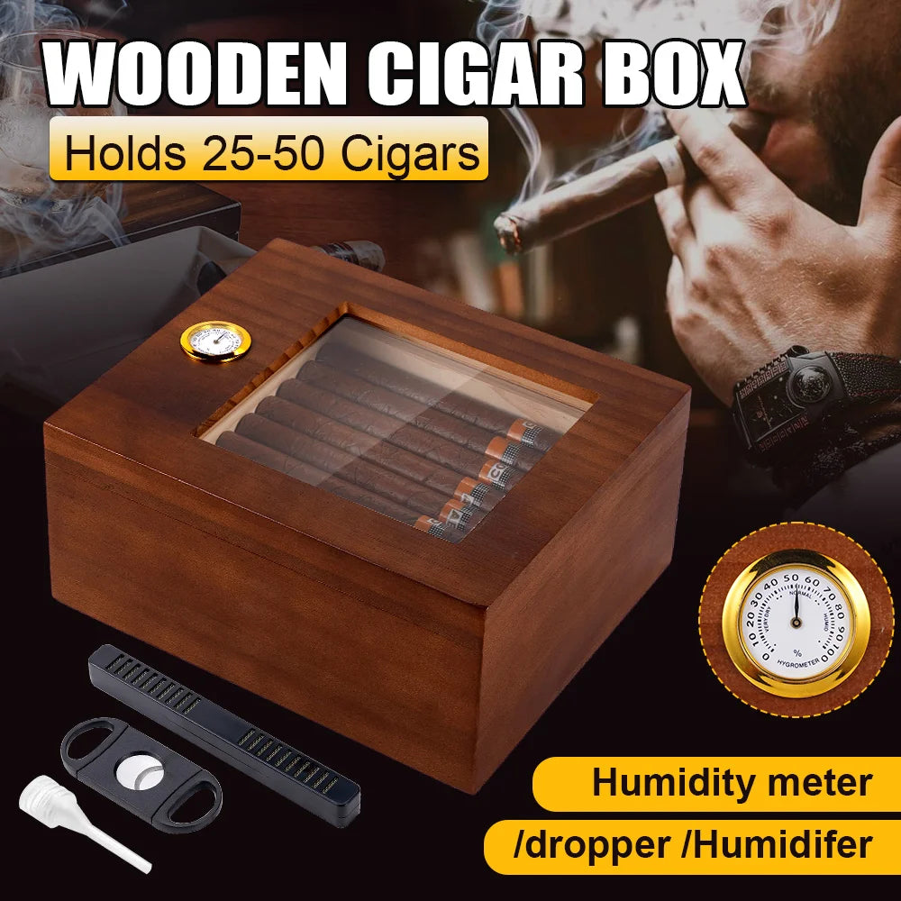 Cedar Glass Humidor