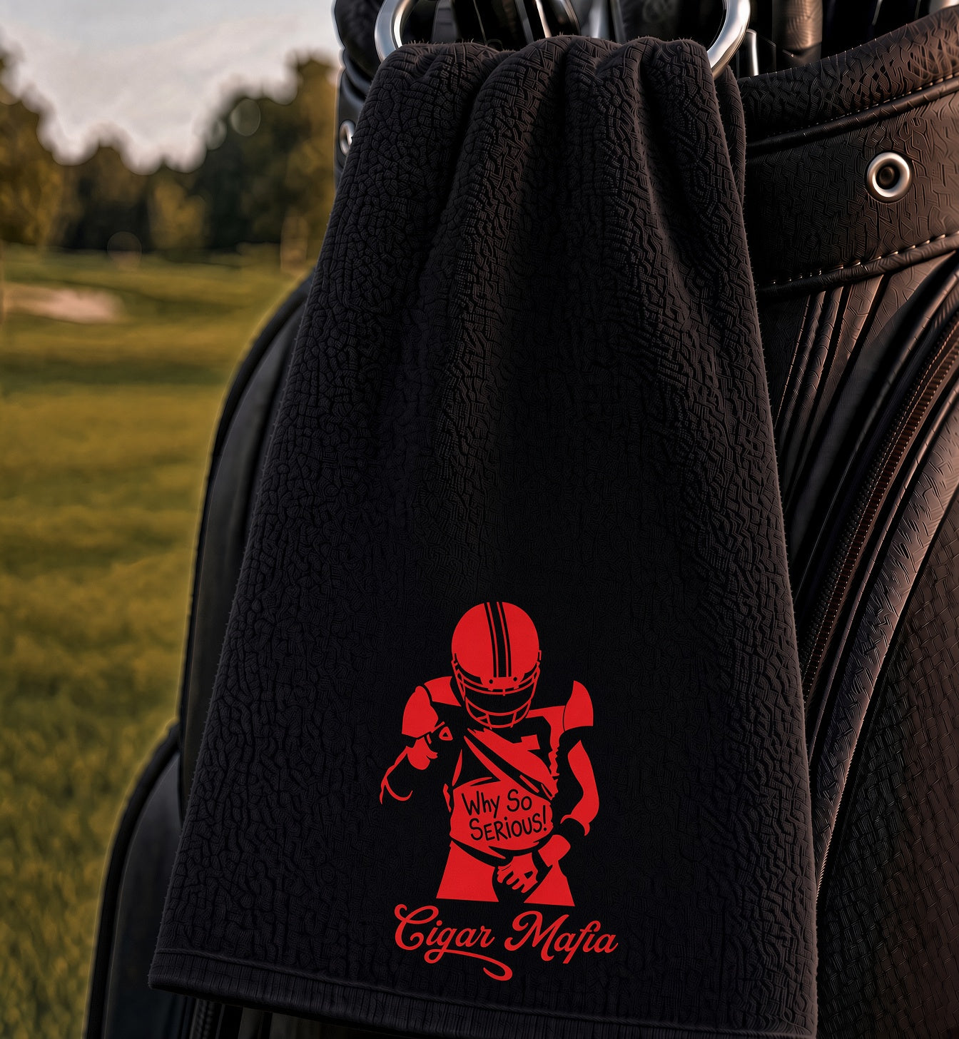 Mafia Golf Towel — Black, Why So Serious