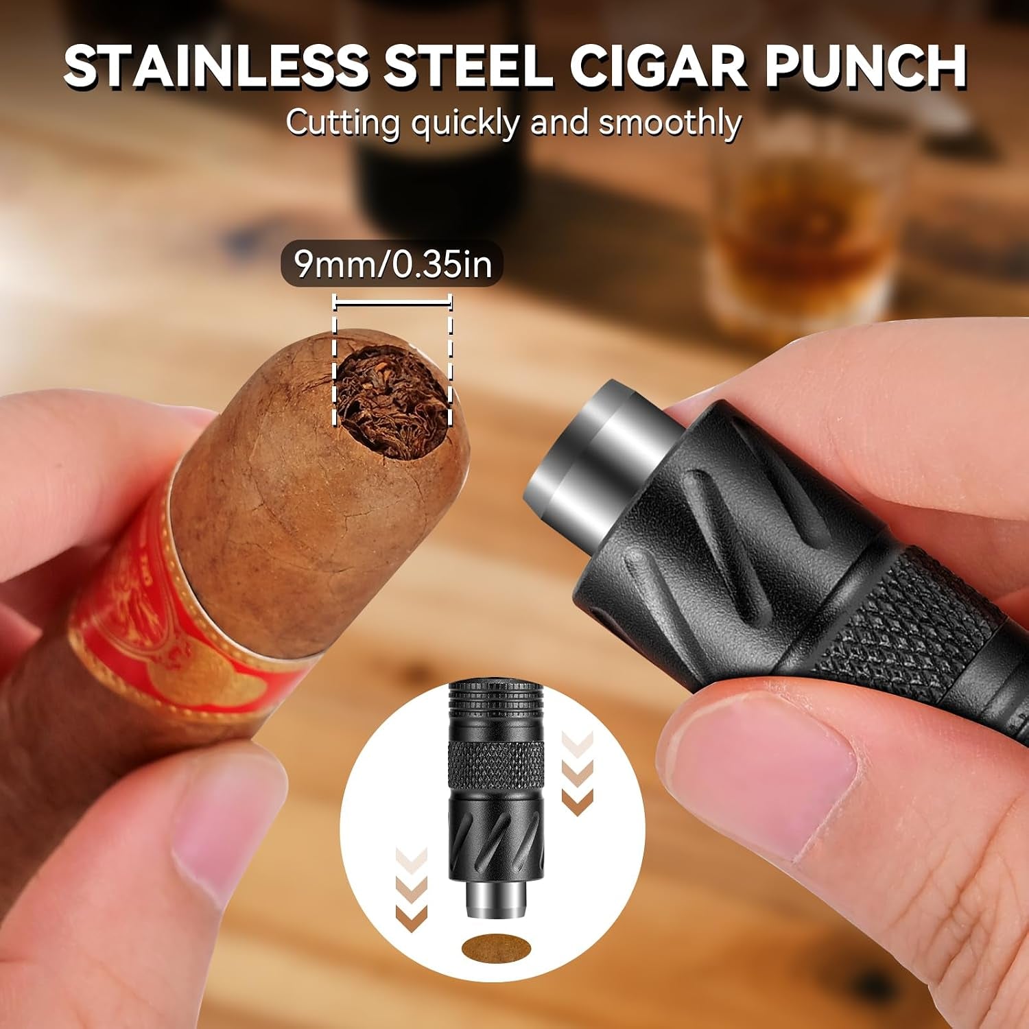 4-in-1 Cigar Punch & Cutter — cigar cutter, photo 3