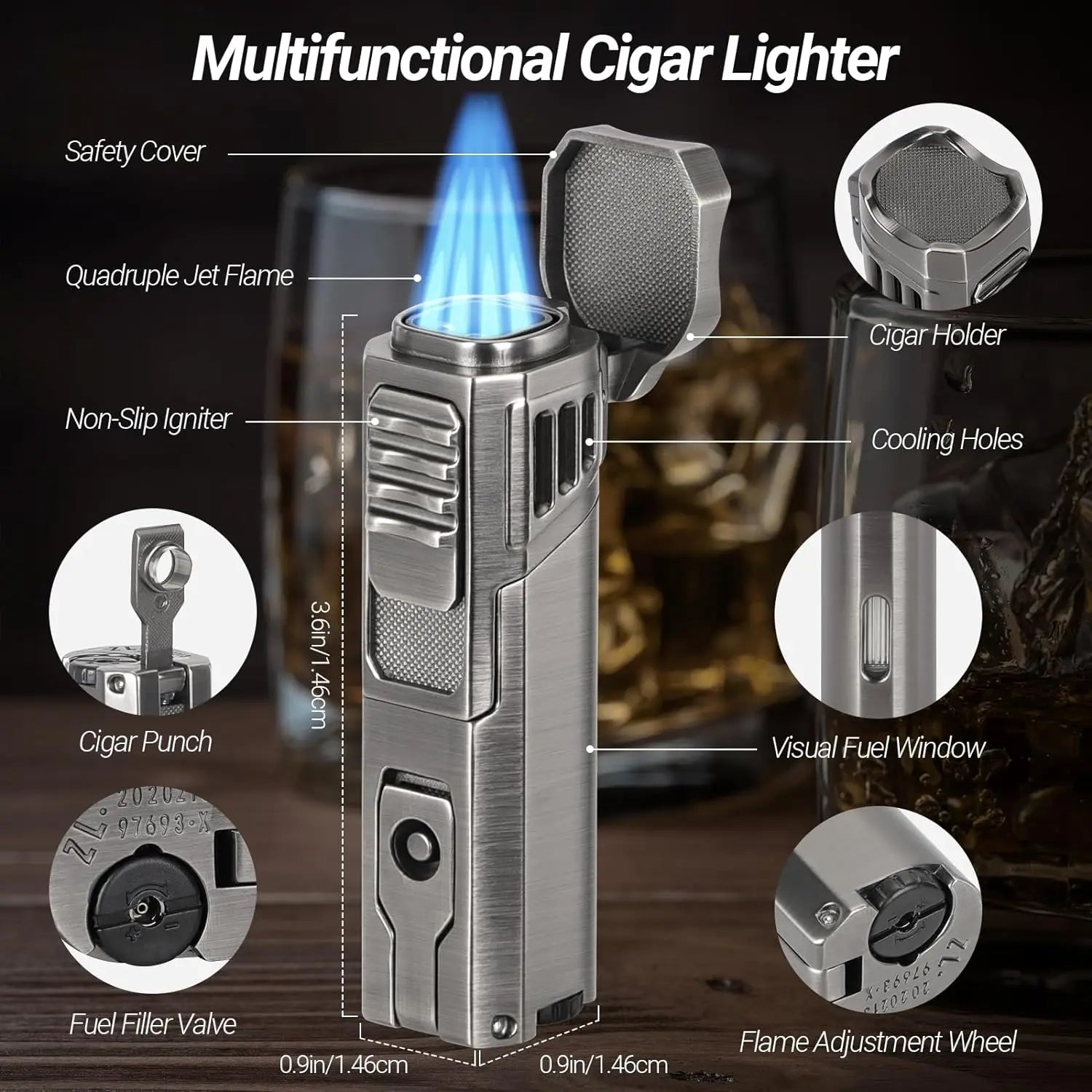 Travel Humidor Set with Hygrometer — cigar humidor, photo 4