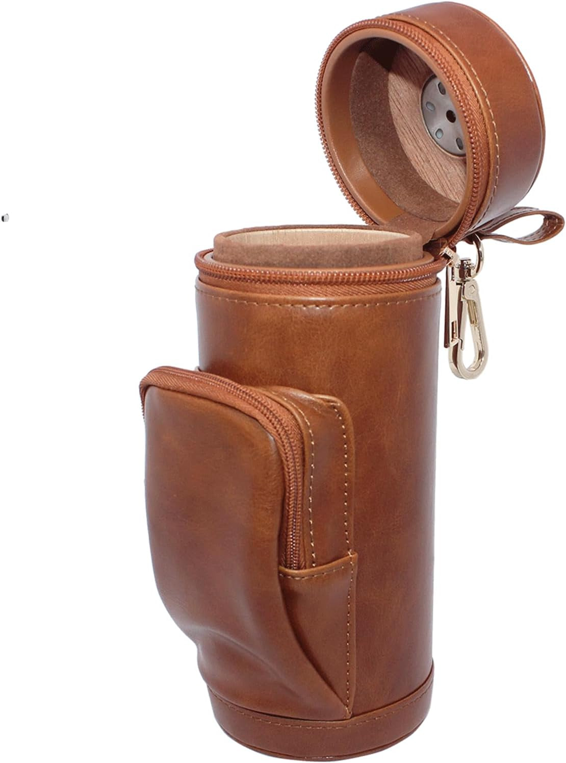 Cedar-Lined Leather Travel Humidor — cigar humidor, photo 4