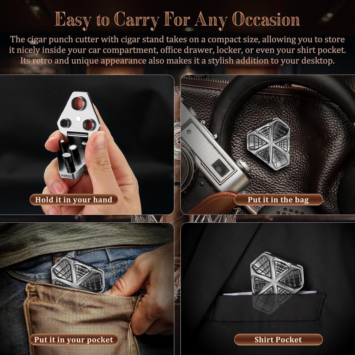 Triple Punch & Holder Combo — cigar holder, photo 6