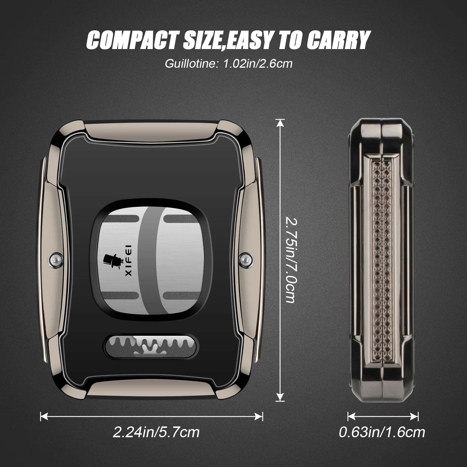 Ergonomic Double-Blade Guillotine — cigar cutter, photo 2