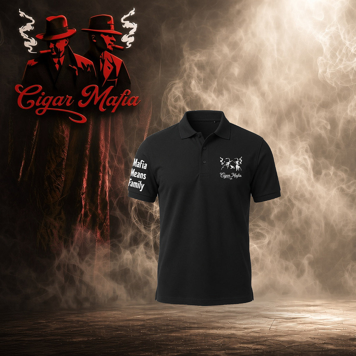 Mafia Means Family Polo — Black