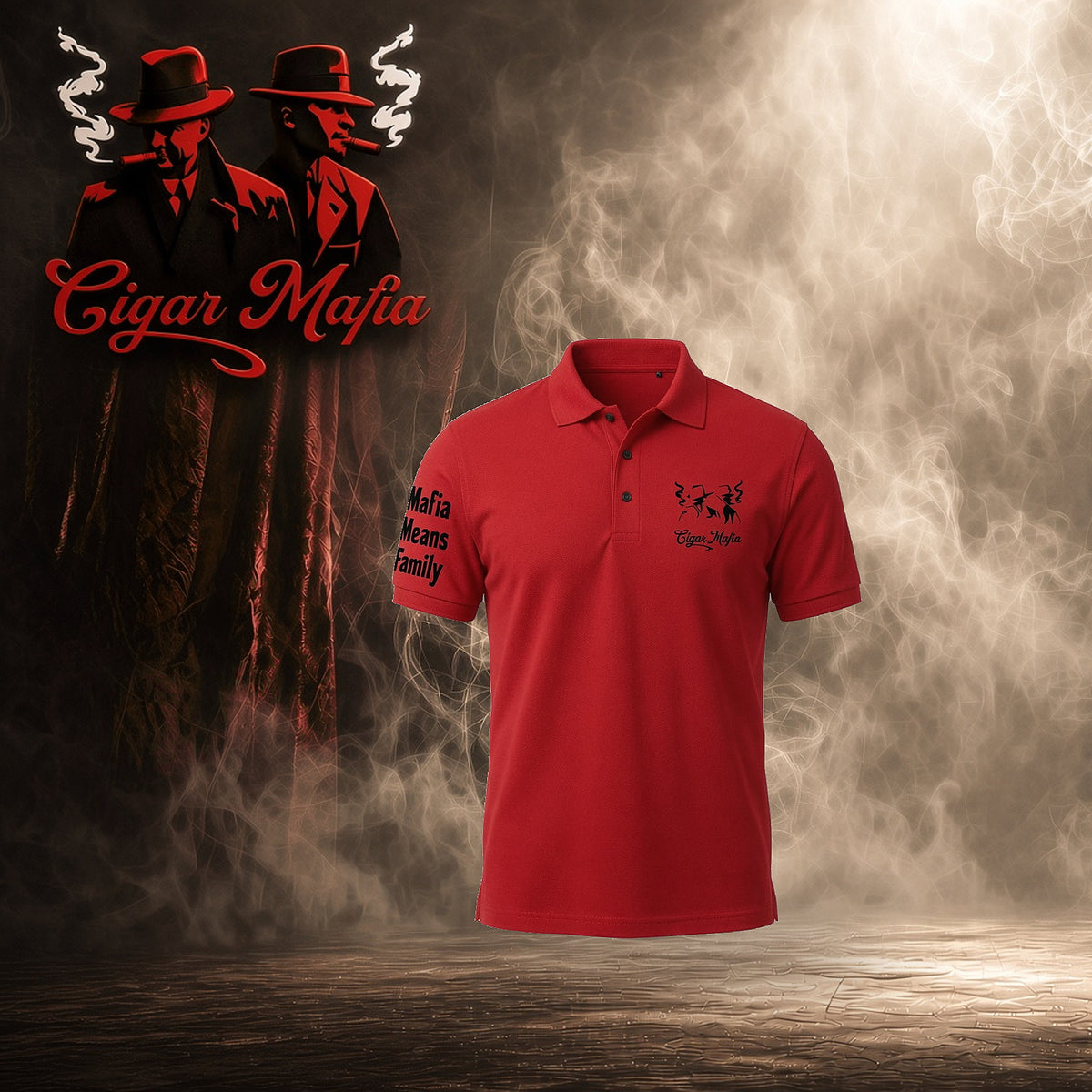 Mafia Means Family Polo — Red