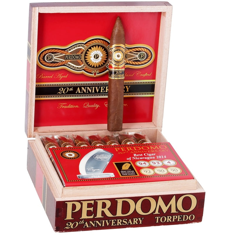 Perdomo 20th T6554 Torpedo Sun Grown-24