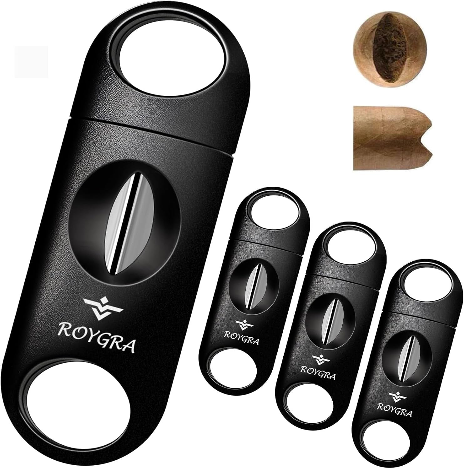 V-Cut Cigar Cutters — 4 Pack — cigar cutter
