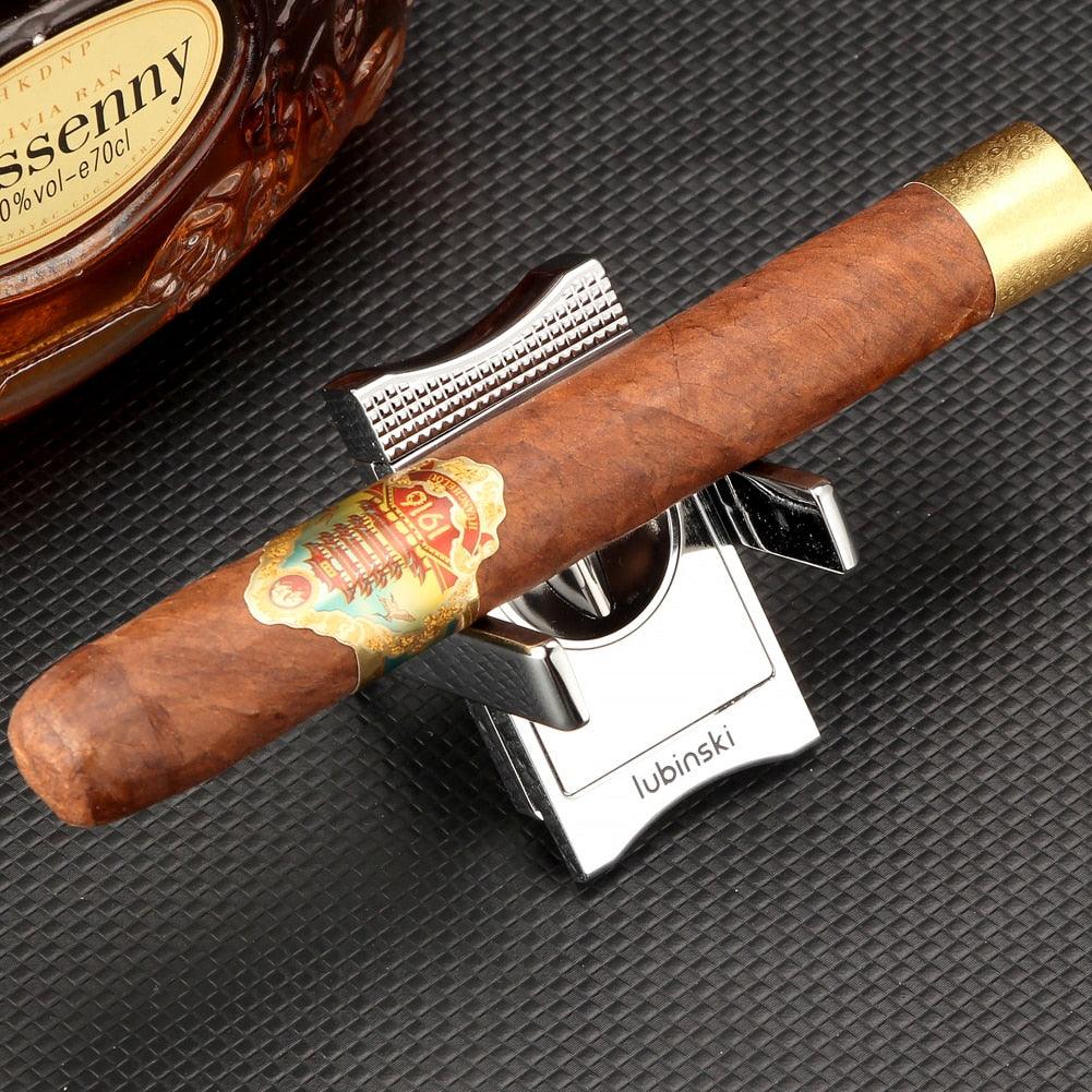 Enchanting Cigar Set: Sparkling Cutter, Lighter, and Knife - Cigar Mafia