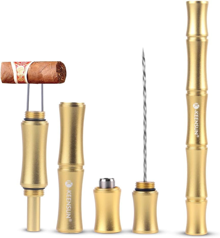 3-in-1 Punch Tool (Gold) — cigar punch