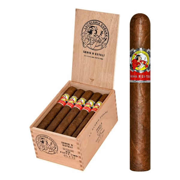 La Gloria Serie R Esteli Natural 6x52 Cigars Plus Lighter