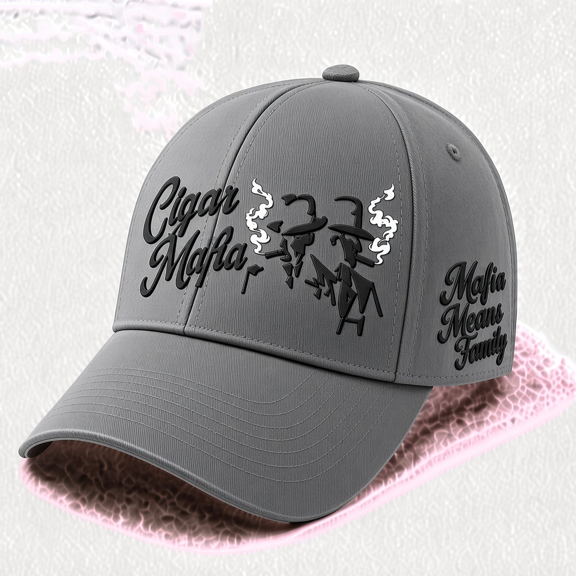 Mafia Means Family Hat — Grey / Black