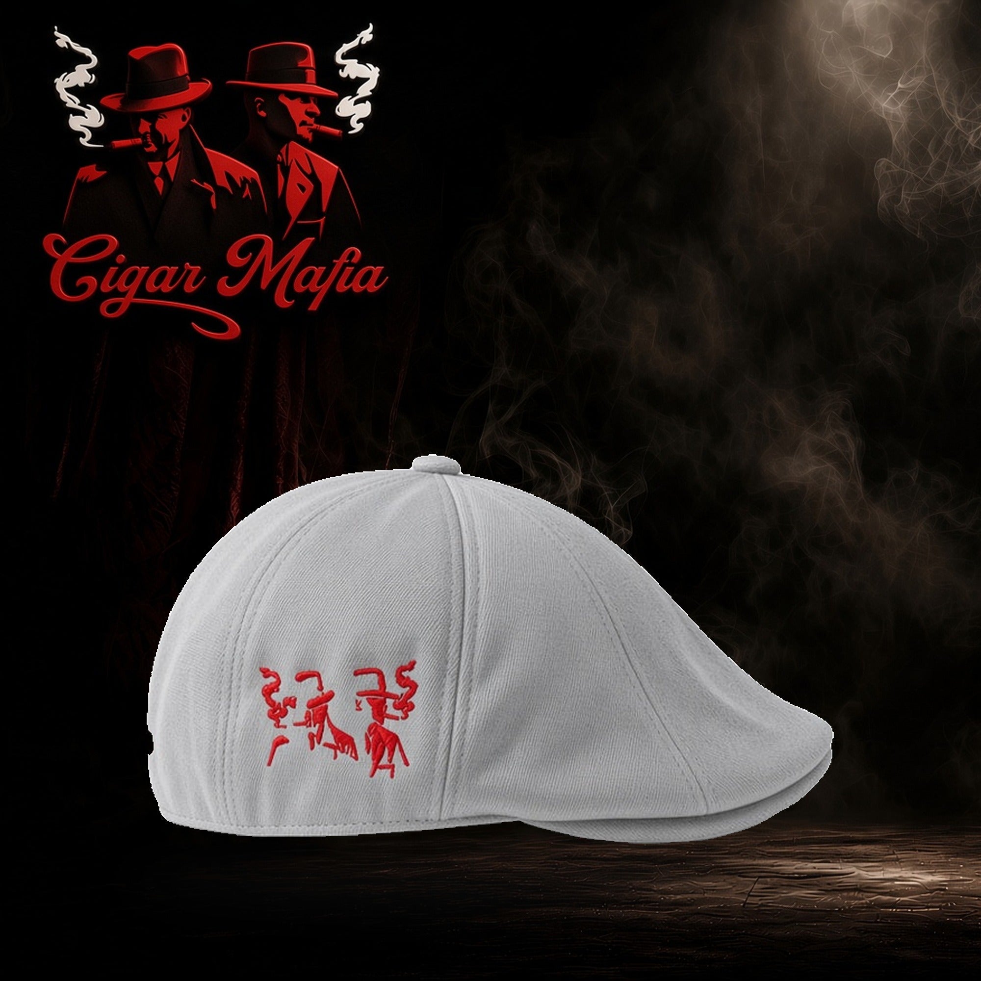 Mafia Style Cap — Gray, logo side