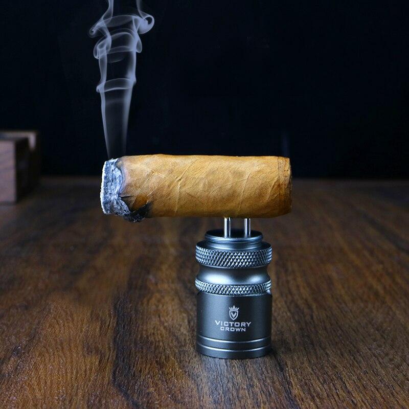 Portable Cigar Companion: Metal Stand, Cutter, and Drill Set - Cigar Mafia