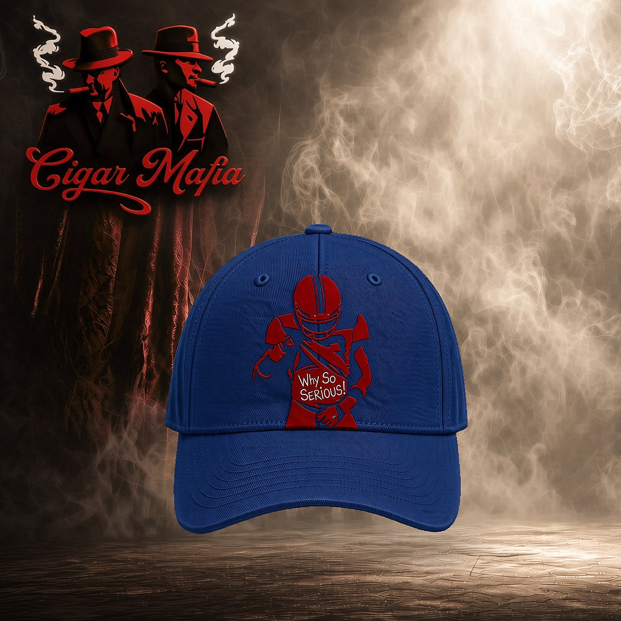 Why So Serious Hat — Blue