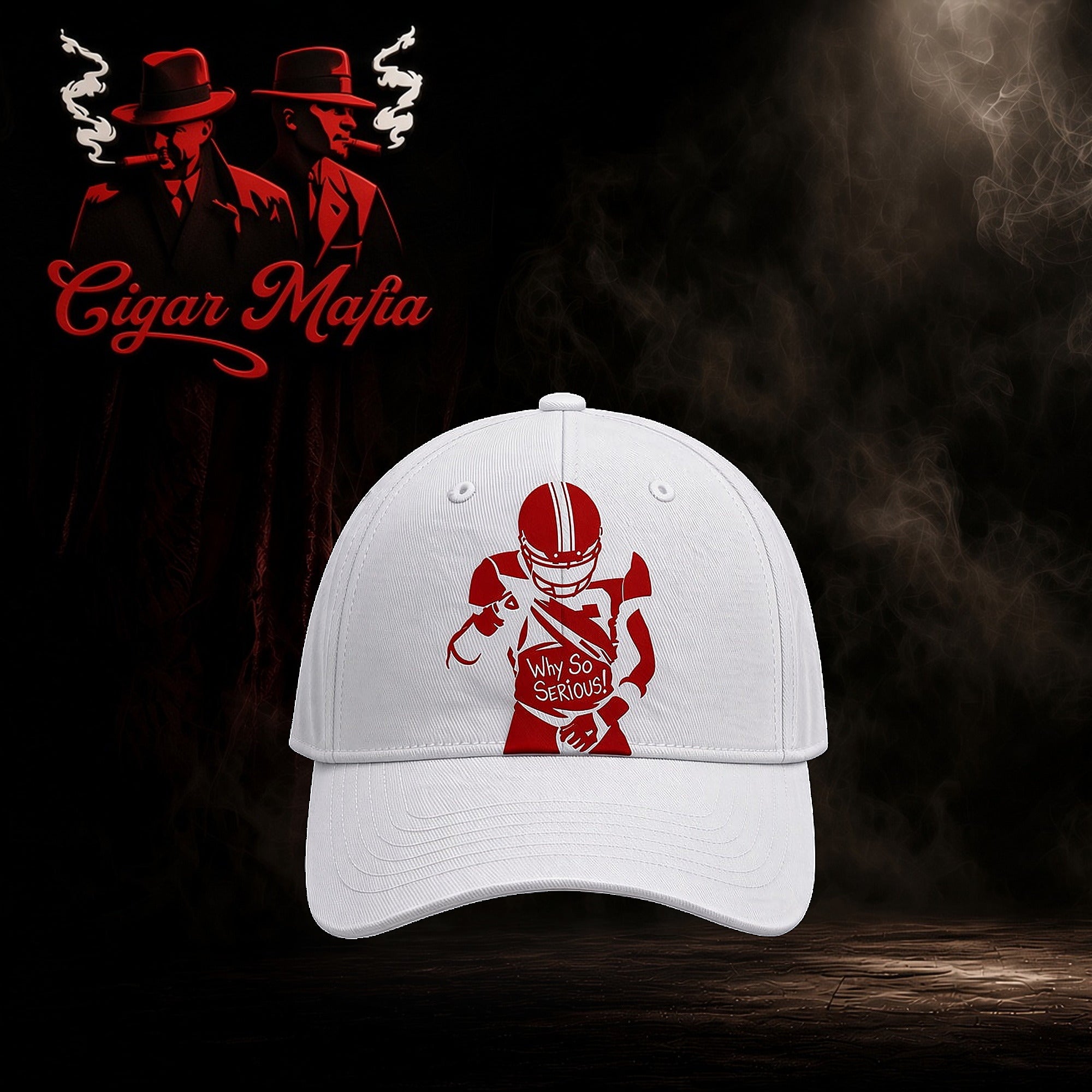 Why So Serious Hat white __plated v7