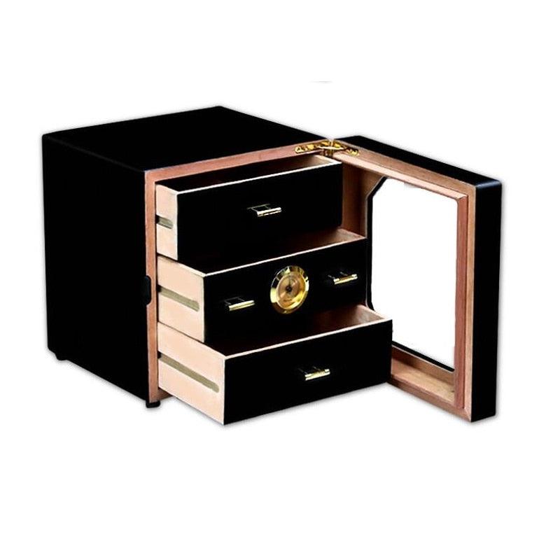 Enchanted Cedar Cigar Haven: Magical Humidor Cabinet - Cigar Mafia